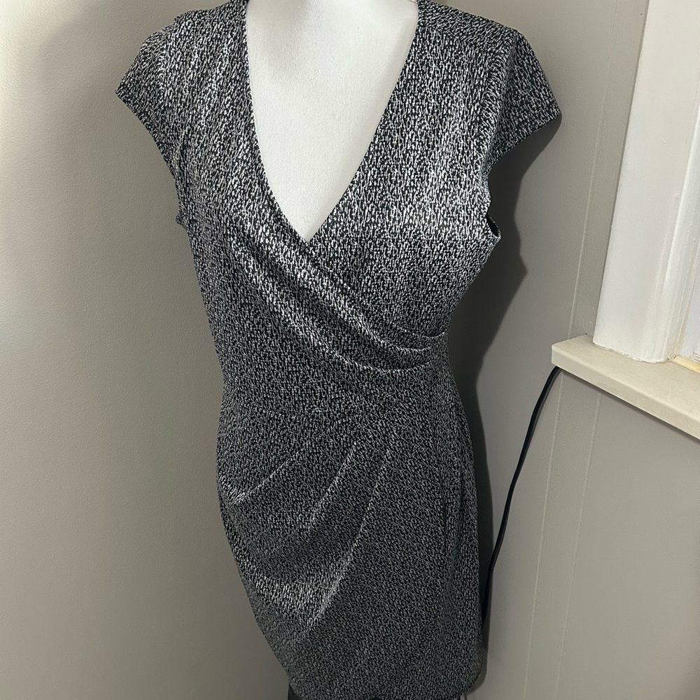 Elegant Black and White Dress